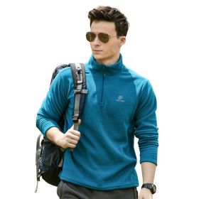Jacket Liner Pullover Fleece Outdoor Women's Clothing (Option: Male blue-L)