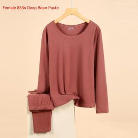 Self-heating Dralon Thermal Underwear Set (Option: Women's Dark Cameo Brown-L)