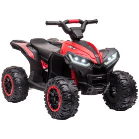 12V Kids ATV Quad Car with Forward & Backward Function, Four Wheeler for Kids with Wear-Resistant Wheels, Music (Color: as Pic)