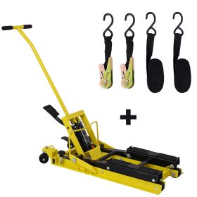 Hydraulic Motorcycle Lift Jack, 1500 LBS Capacity ATV Scissor Lift Jack, Portable Motorcycle Lift Table with 4 Wheels (Color: as Pic)