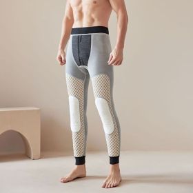 Northeast Men's Cotton Pants Graphene Waist Support Fleece-lined Thickened (Option: 800g Conductive Knee Pads-4XL)
